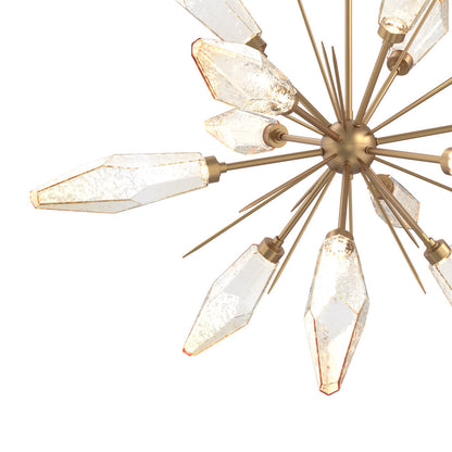 Rock Crystal Starburst LED Chandelier in Detail.