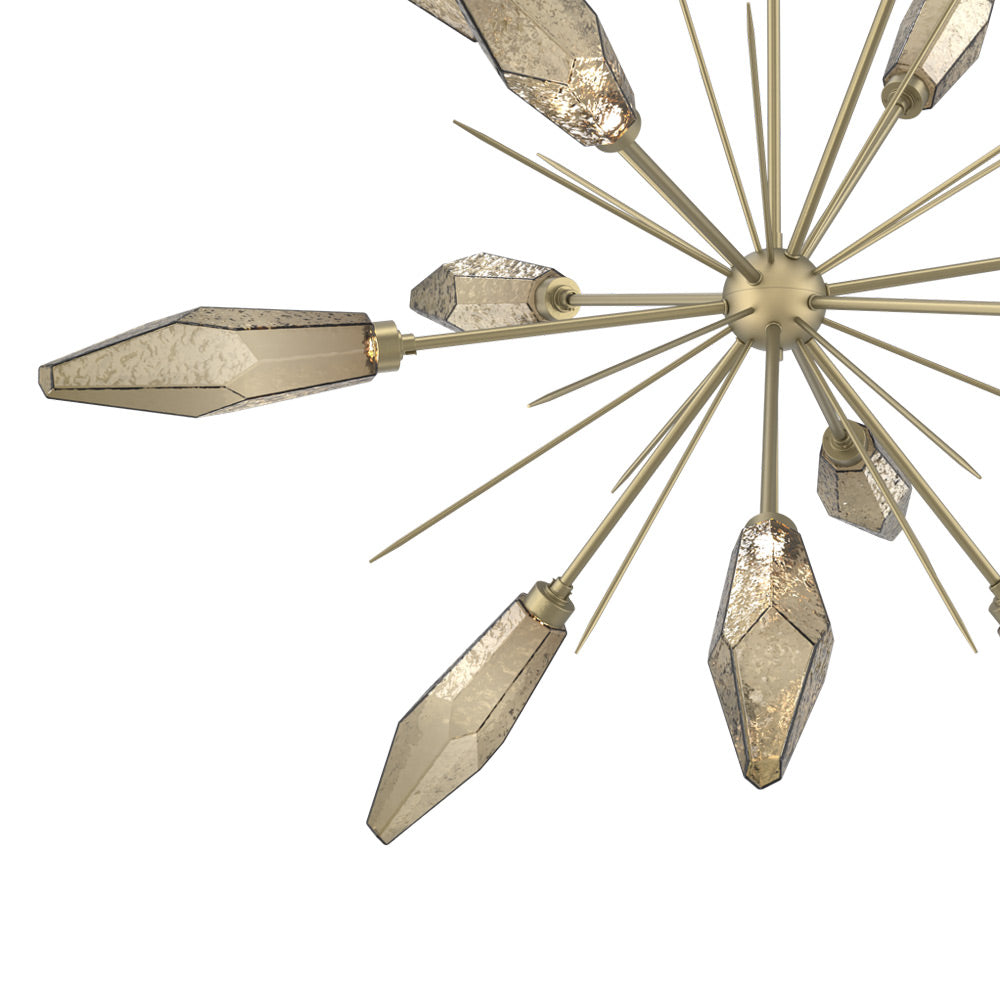 Rock Crystal Starburst LED Chandelier in Detail.