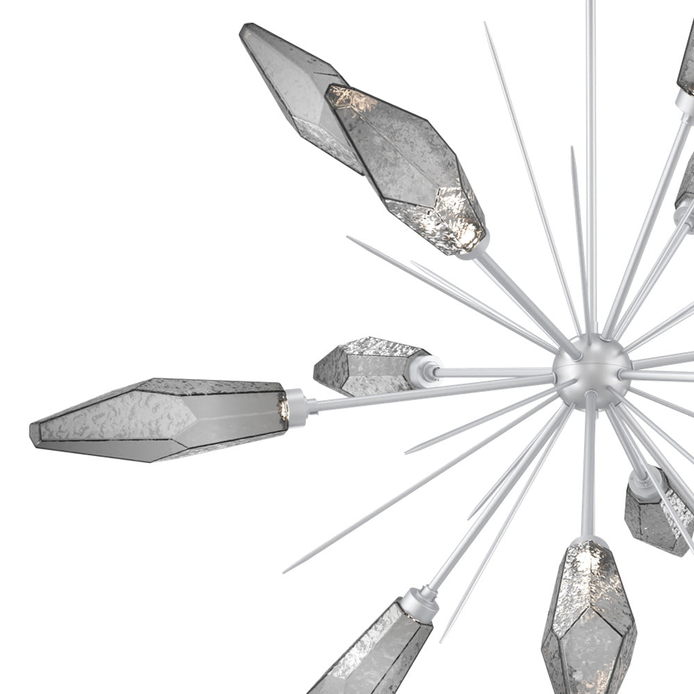 Rock Crystal Starburst LED Chandelier in Detail.