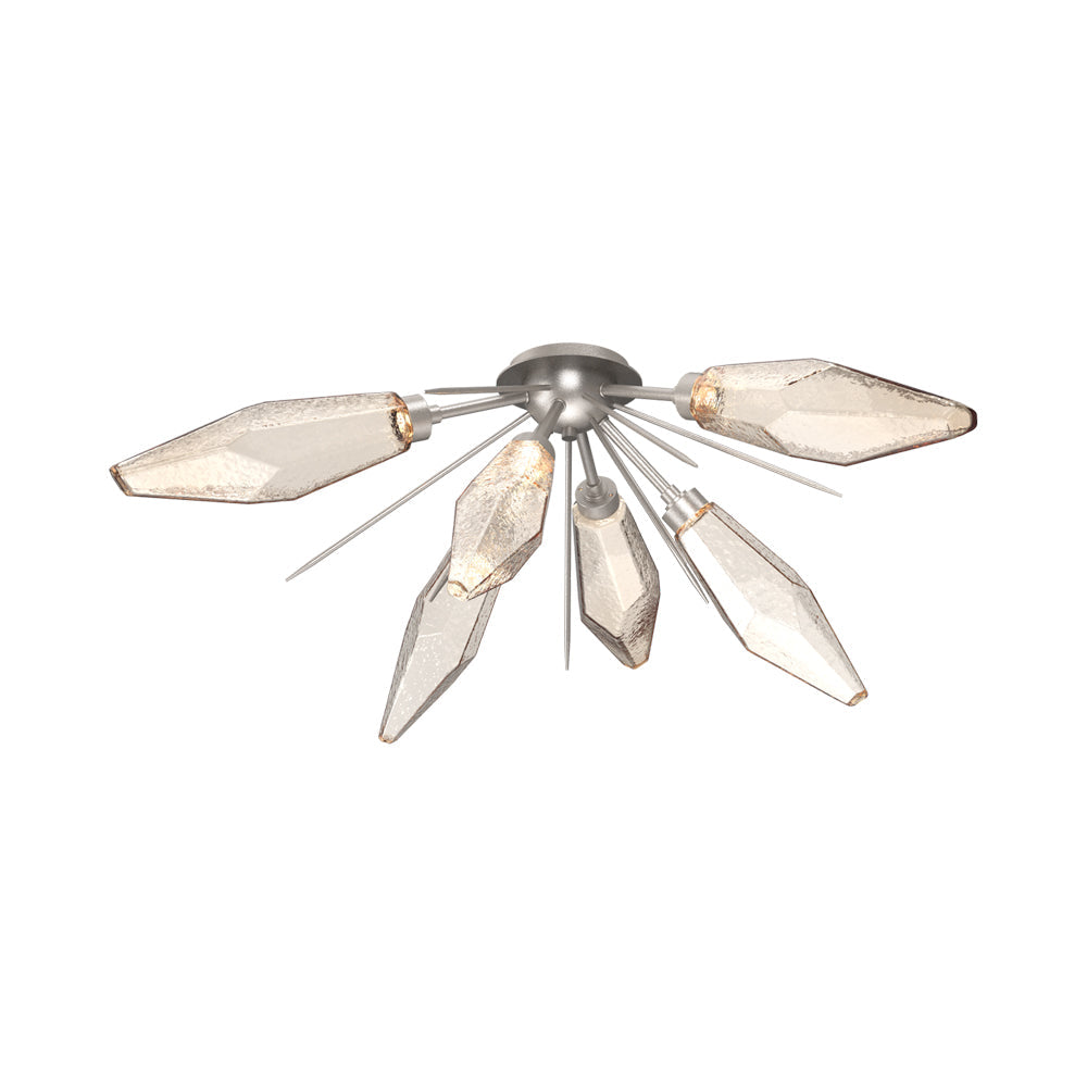 Rock Crystal Starburst LED Flush Mount Ceiling Light.