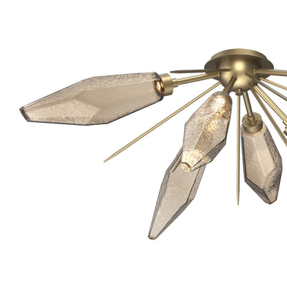 Rock Crystal Starburst LED Flush Mount Ceiling Light in Detail.