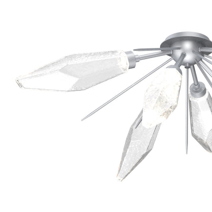 Rock Crystal Starburst LED Flush Mount Ceiling Light in Detail.