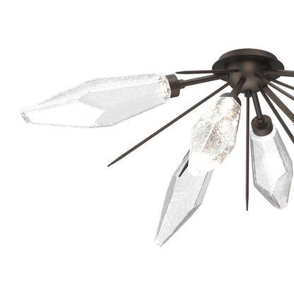 Rock Crystal Starburst LED Flush Mount Ceiling Light in Detail.