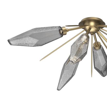 Rock Crystal Starburst LED Flush Mount Ceiling Light in Detail.