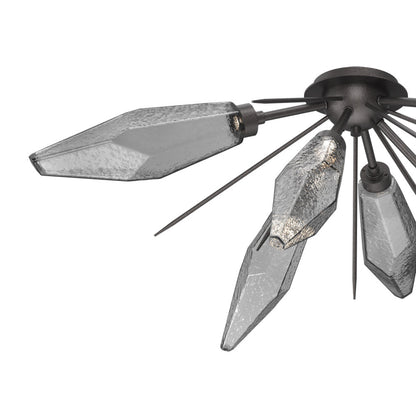 Rock Crystal Starburst LED Flush Mount Ceiling Light in Detail.