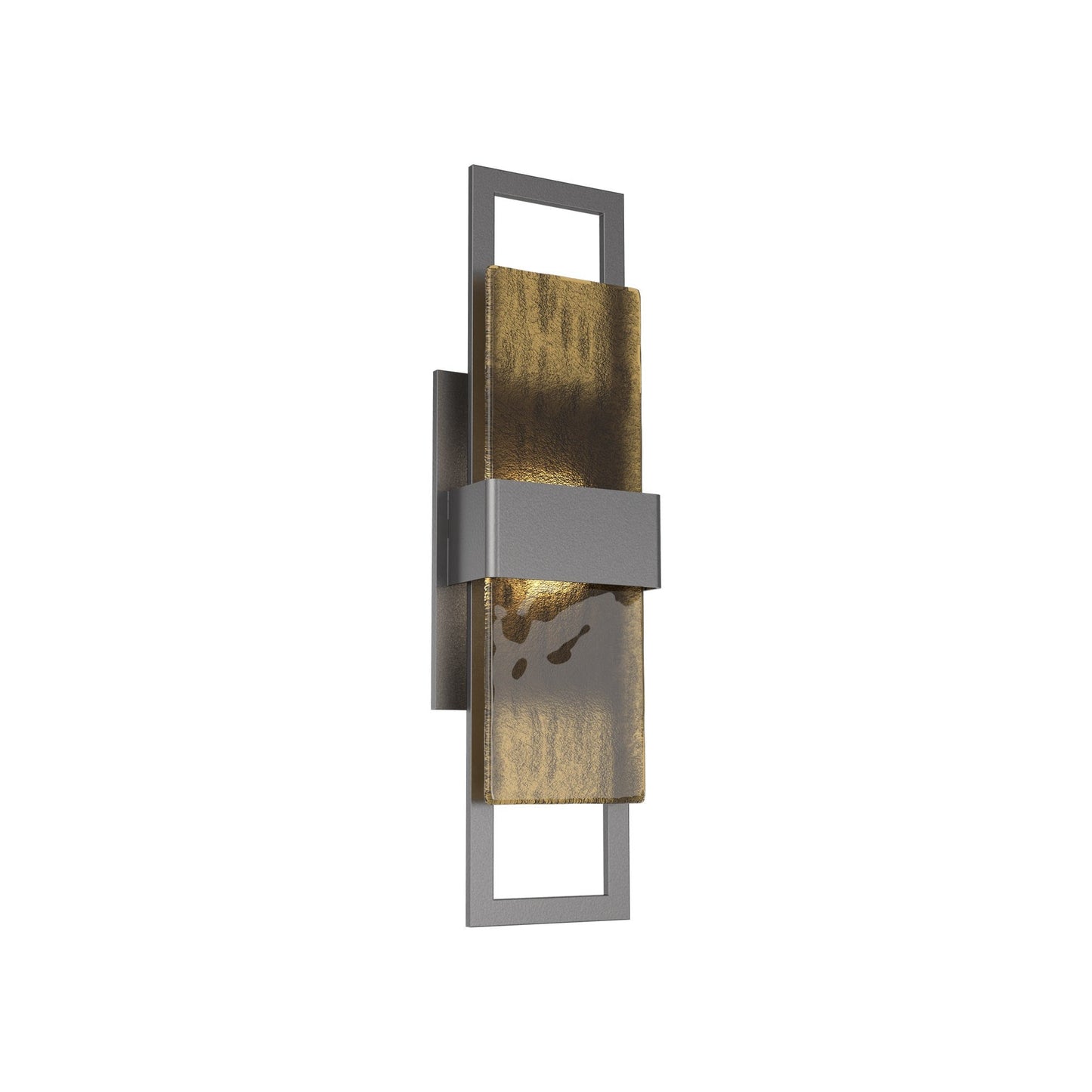 Sasha Outdoor LED Wall Light in Argento Grey/Bronze Granite (20-Inch).