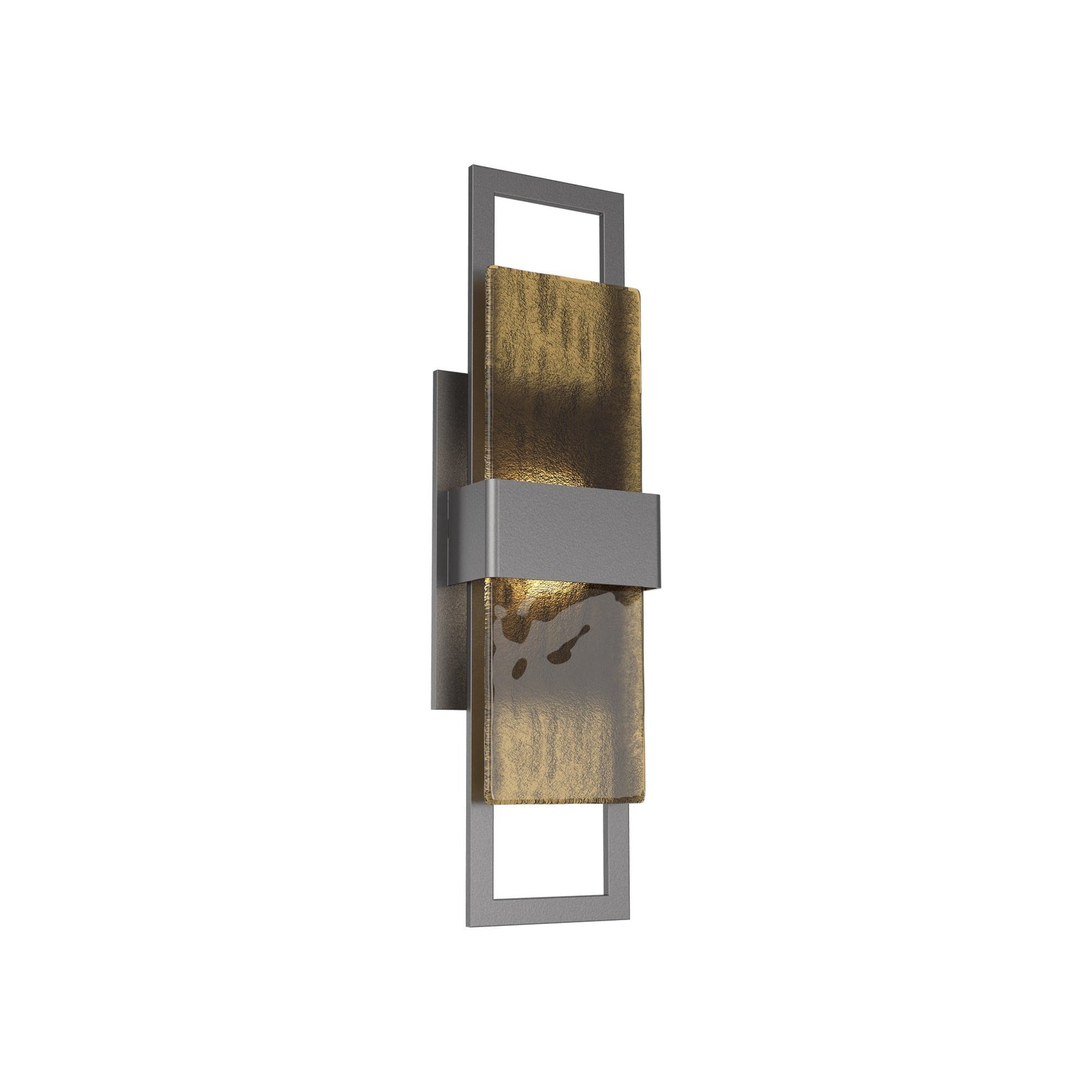 Sasha Outdoor LED Wall Light in Argento Grey/Bronze Granite (20-Inch).