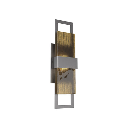 Sasha Outdoor LED Wall Light in Argento Grey/Bronze Granite (20-Inch).
