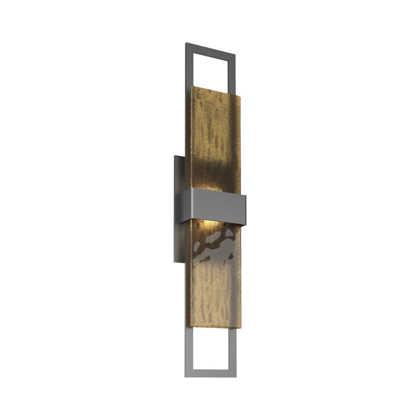 Sasha Outdoor LED Wall Light in Argento Grey/Bronze Granite (28-Inch).