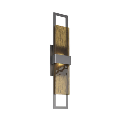 Sasha Outdoor LED Wall Light in Argento Grey/Bronze Granite (28-Inch).