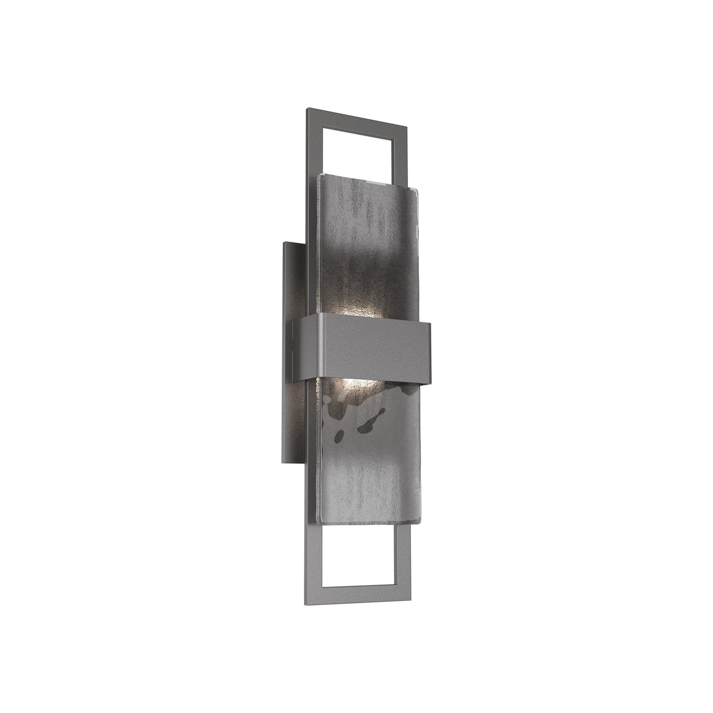 Sasha Outdoor LED Wall Light in Argento Grey/Smoke Granite (20-Inch).