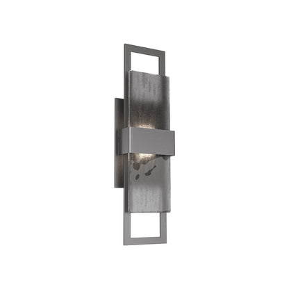 Sasha Outdoor LED Wall Light in Argento Grey/Smoke Granite (20-Inch).