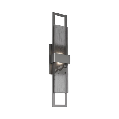Sasha Outdoor LED Wall Light in Argento Grey/Smoke Granite (28-Inch).
