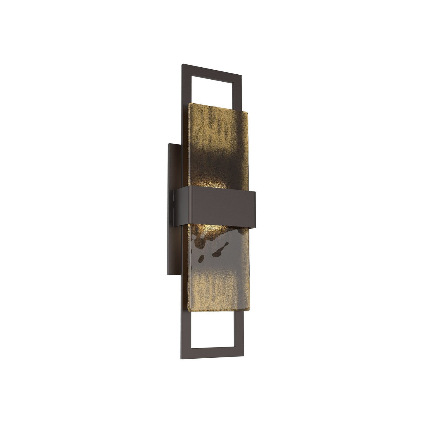 Sasha Outdoor LED Wall Light in Statuary Bronze/Bronze Granite (20-Inch).