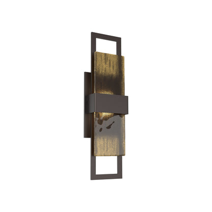 Sasha Outdoor LED Wall Light in Statuary Bronze/Bronze Granite (20-Inch).