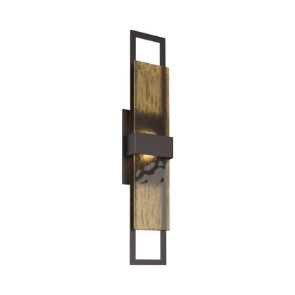 Sasha Outdoor LED Wall Light in Statuary Bronze/Bronze Granite (28-Inch).