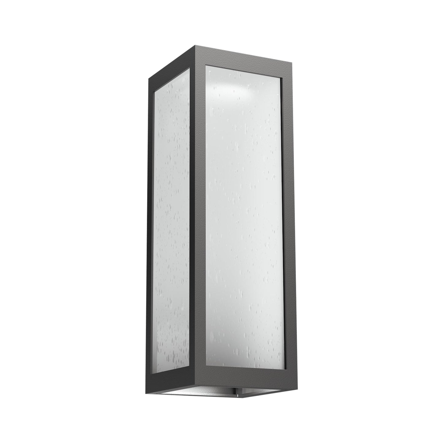 Single Box Outdoor LED Wall Light in Argento Grey.