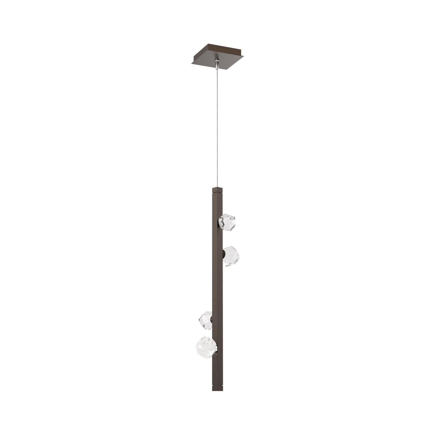 Stella LED Pendant Light in Flat Bronze.