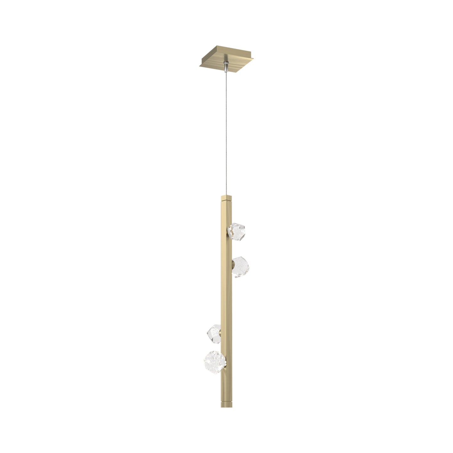 Stella LED Pendant Light in Heritage Brass.