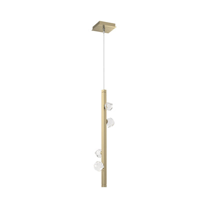 Stella LED Pendant Light in Heritage Brass.