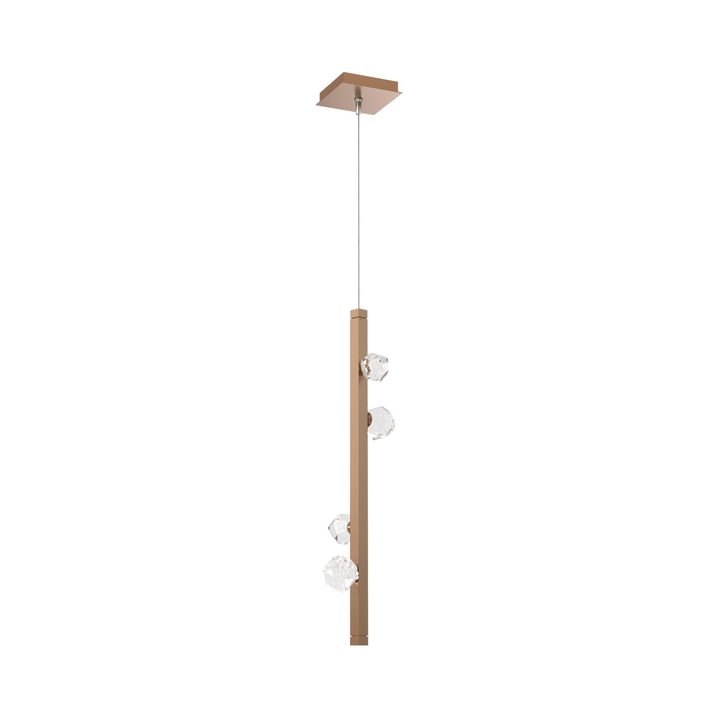 Stella LED Pendant Light in Novel Brass.