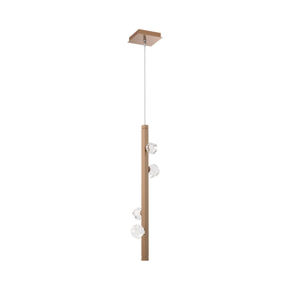 Stella LED Pendant Light in Novel Brass.