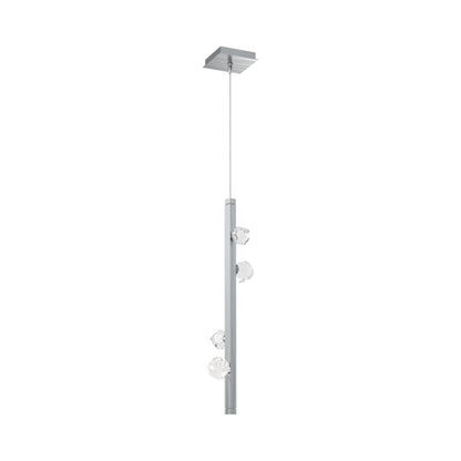 Stella LED Pendant Light in Satin Nickel.