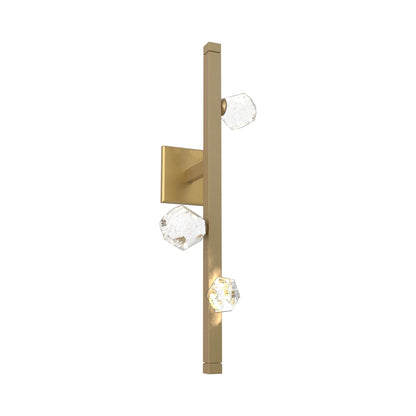 Stella LED Wall Light in Gilded Brass.