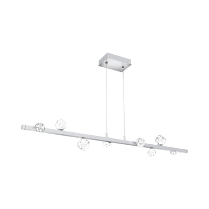 Stella Linear LED Chandelier in Classic Silver.