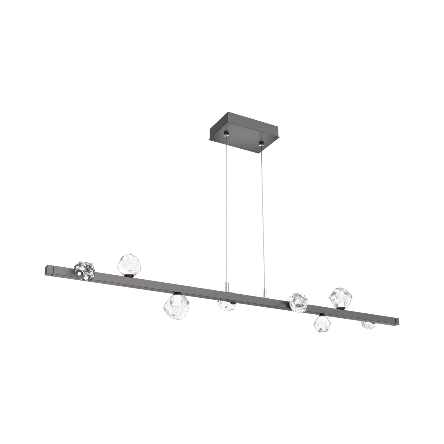 Stella Linear LED Chandelier in Graphite.