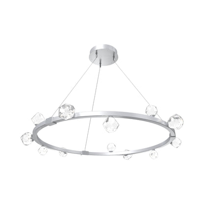 Stella Ring LED Chandelier in Classic Silver.