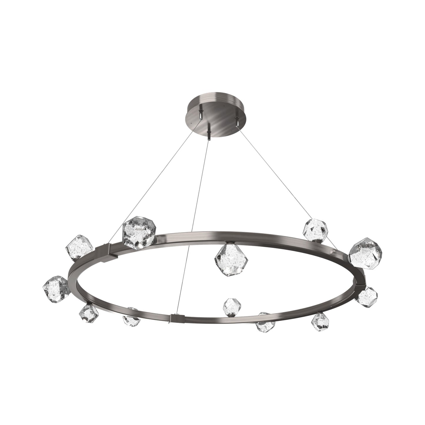 Stella Ring LED Chandelier in Gunmetal.