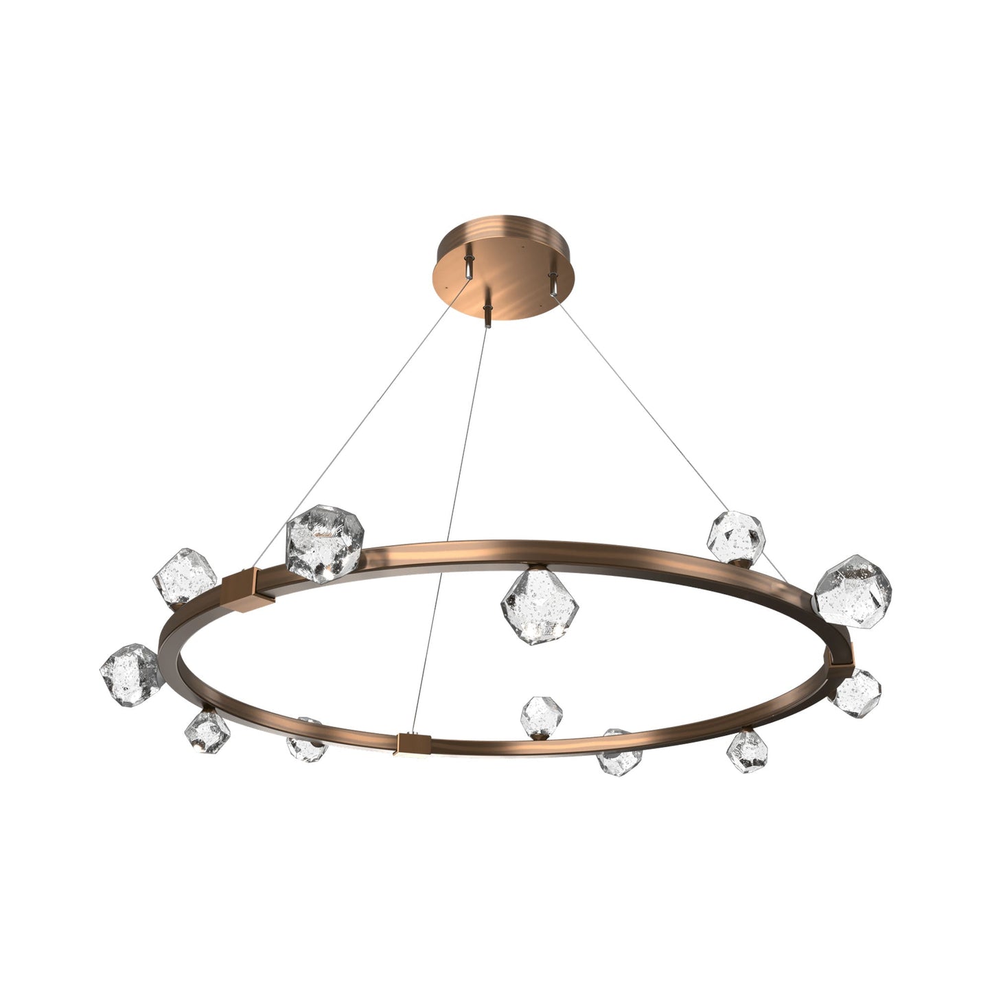 Stella Ring LED Chandelier in Oil Rubbed Bronze.