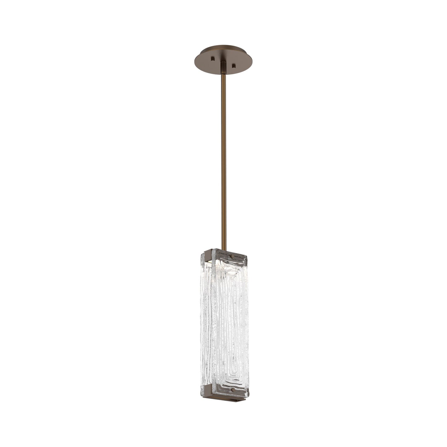 Tabulo LED Pendant Light in Flat Bronze/Tabulo Linea.