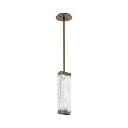 Tabulo LED Pendant Light in Flat Bronze/Tabulo Linea.
