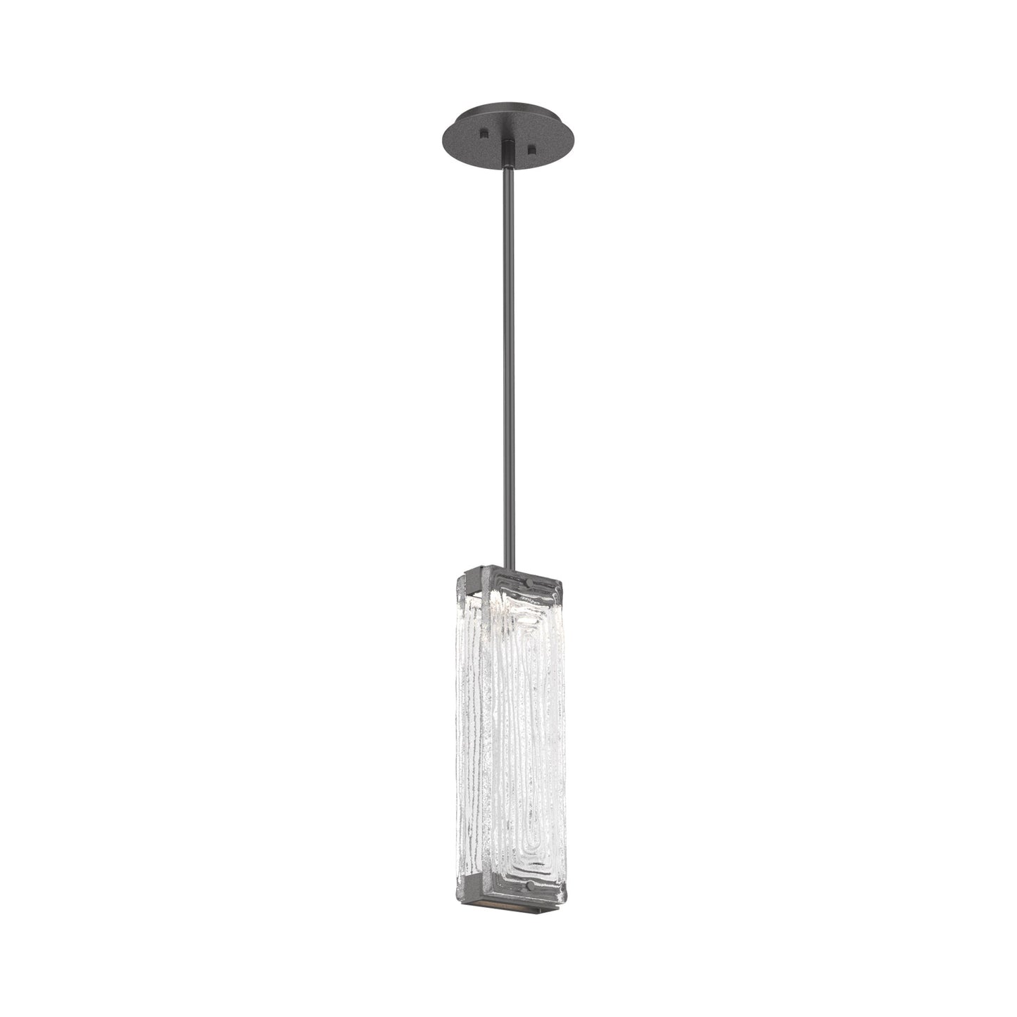 Tabulo LED Pendant Light in Graphite/Tabulo Linea.