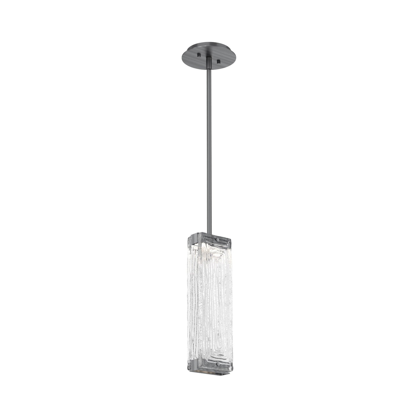 Tabulo LED Pendant Light in Gunmetal/Tabulo Linea.