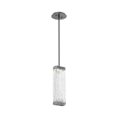 Tabulo LED Pendant Light in Gunmetal/Tabulo Linea.