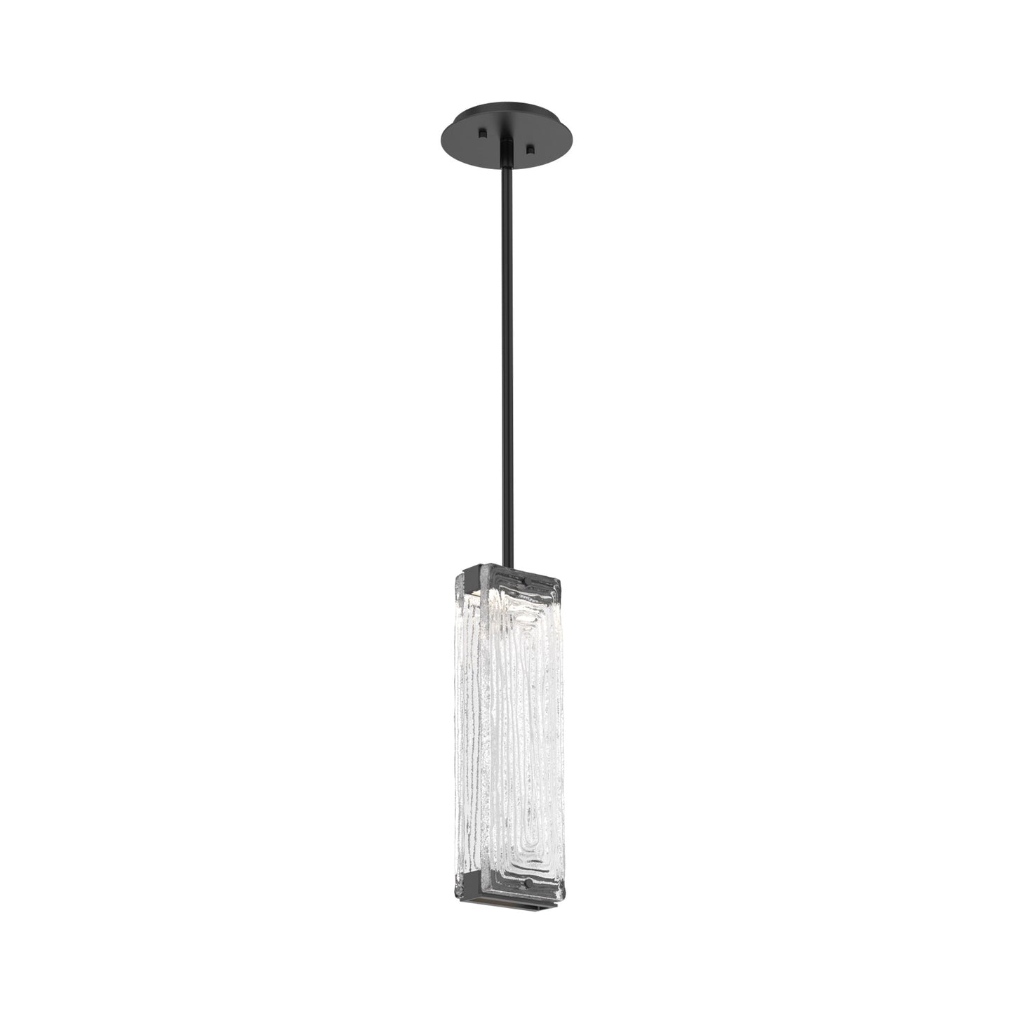 Tabulo LED Pendant Light in Matte Black/Tabulo Linea.