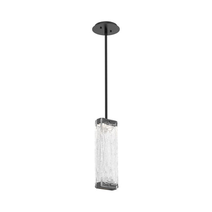 Tabulo LED Pendant Light in Matte Black/Tabulo Linea.