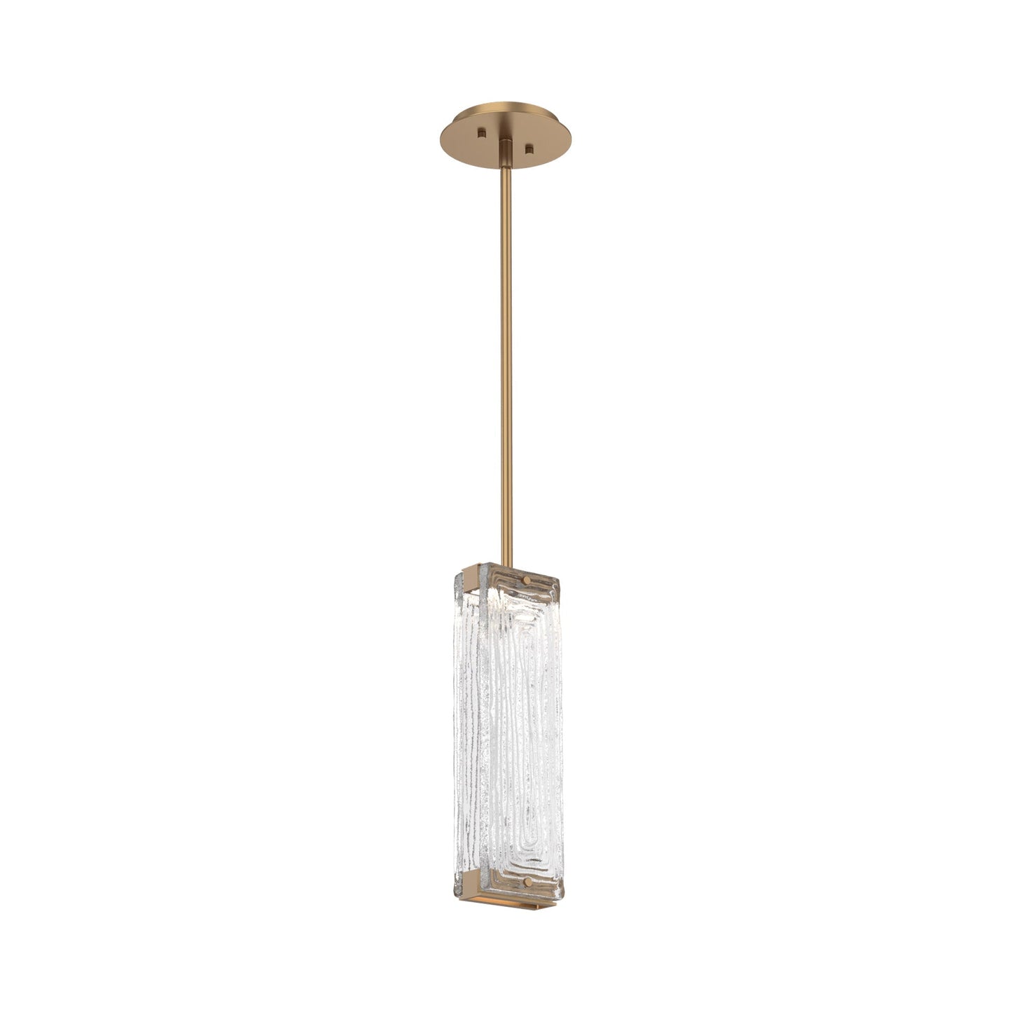 Tabulo LED Pendant Light in Novel Brass/Tabulo Linea.