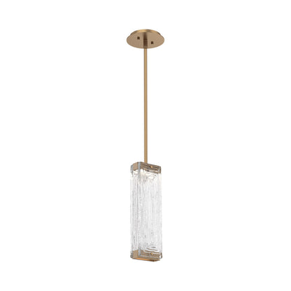 Tabulo LED Pendant Light in Novel Brass/Tabulo Linea.