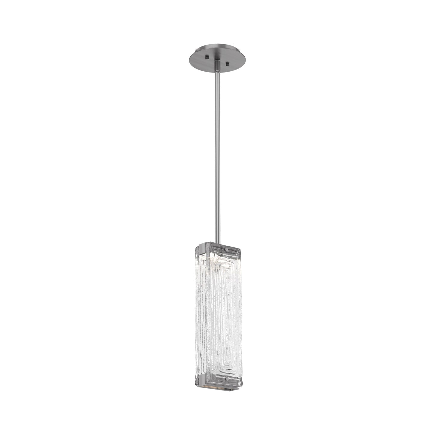 Tabulo LED Pendant Light in Satin Nickel/Tabulo Linea.