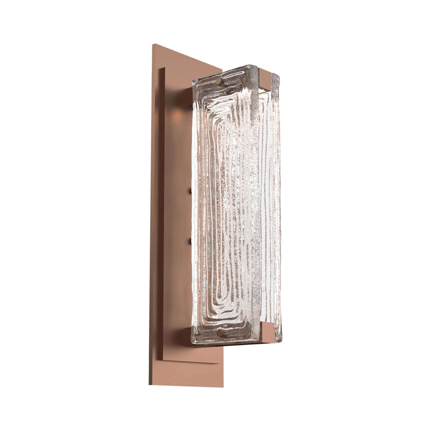 Tabulo LED Wall Light in Burnished Bronze/Tabulo Linea.
