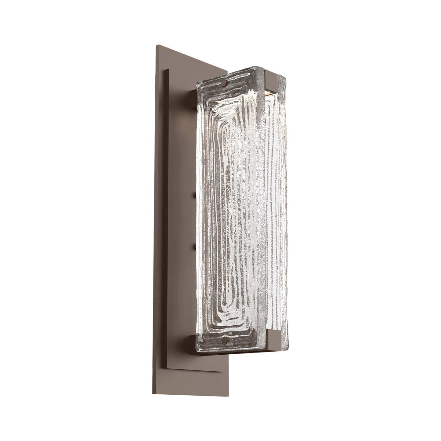 Tabulo LED Wall Light in Flat Bronze/Tabulo Linea.