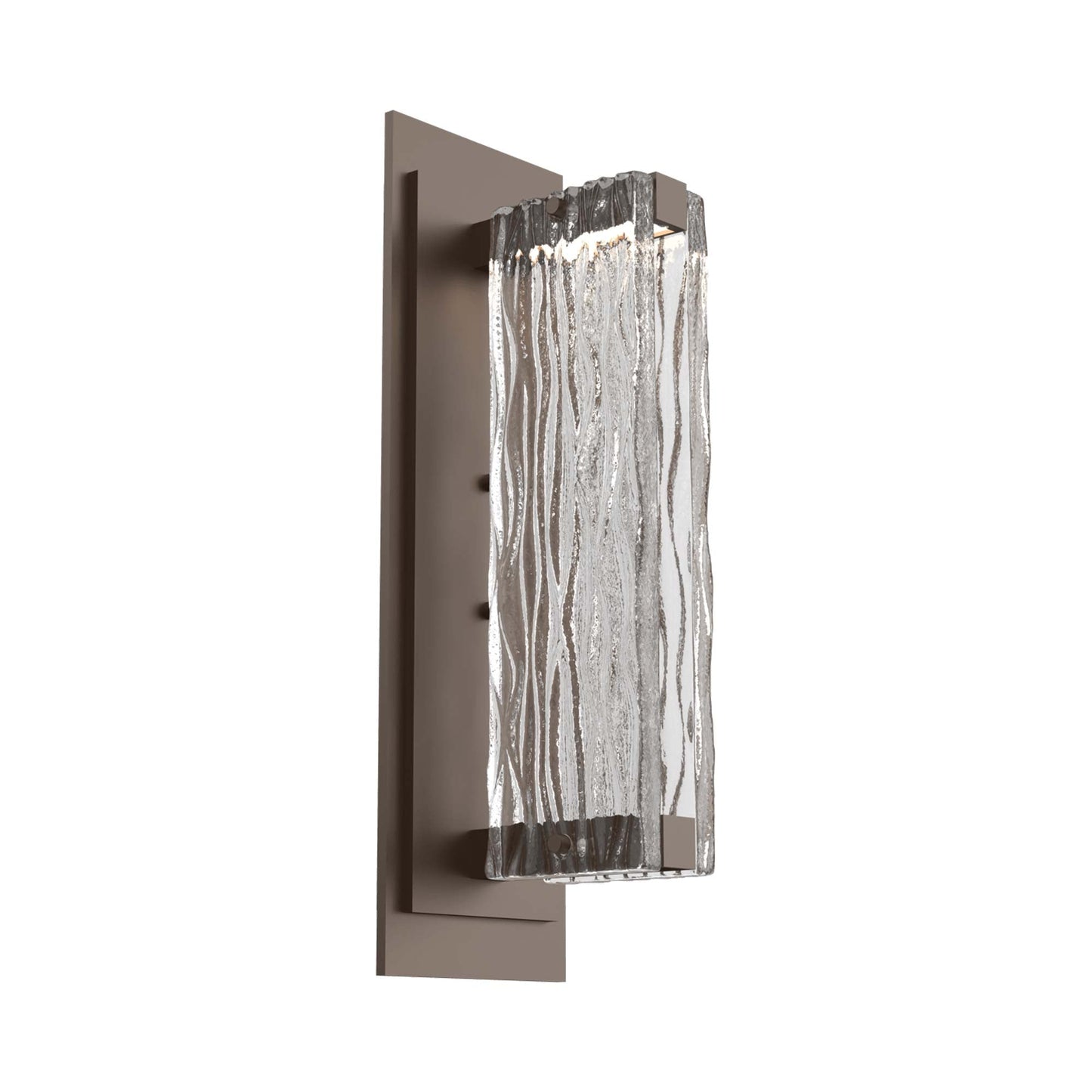 Tabulo LED Wall Light in Flat Bronze/Tabulo Tidal.
