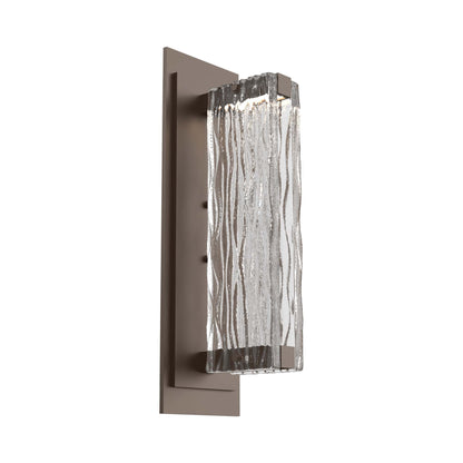 Tabulo LED Wall Light in Flat Bronze/Tabulo Tidal.