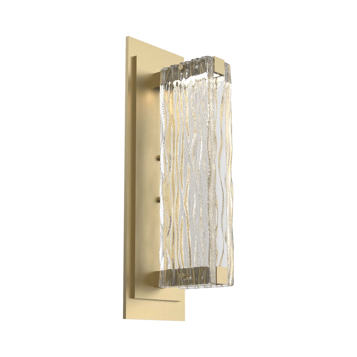 Tabulo LED Wall Light in Gilded Brass/Tabulo Tidal.