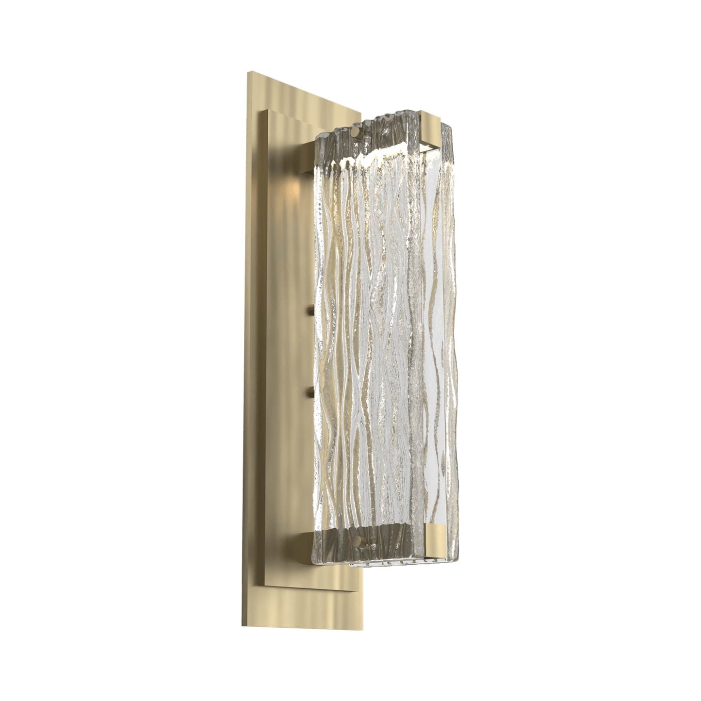 Tabulo LED Wall Light in Heritage Brass/Tabulo Tidal.
