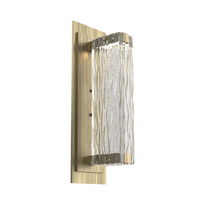 Tabulo LED Wall Light in Heritage Brass/Tabulo Tidal.